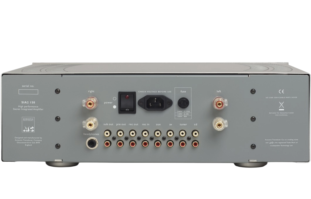 ATC SIA2-150 versterker achterkant