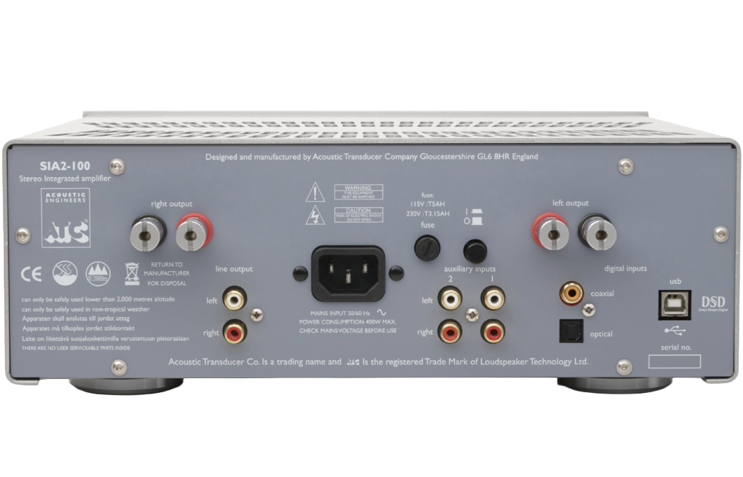 ATC SIA2-150 versterker achterkant