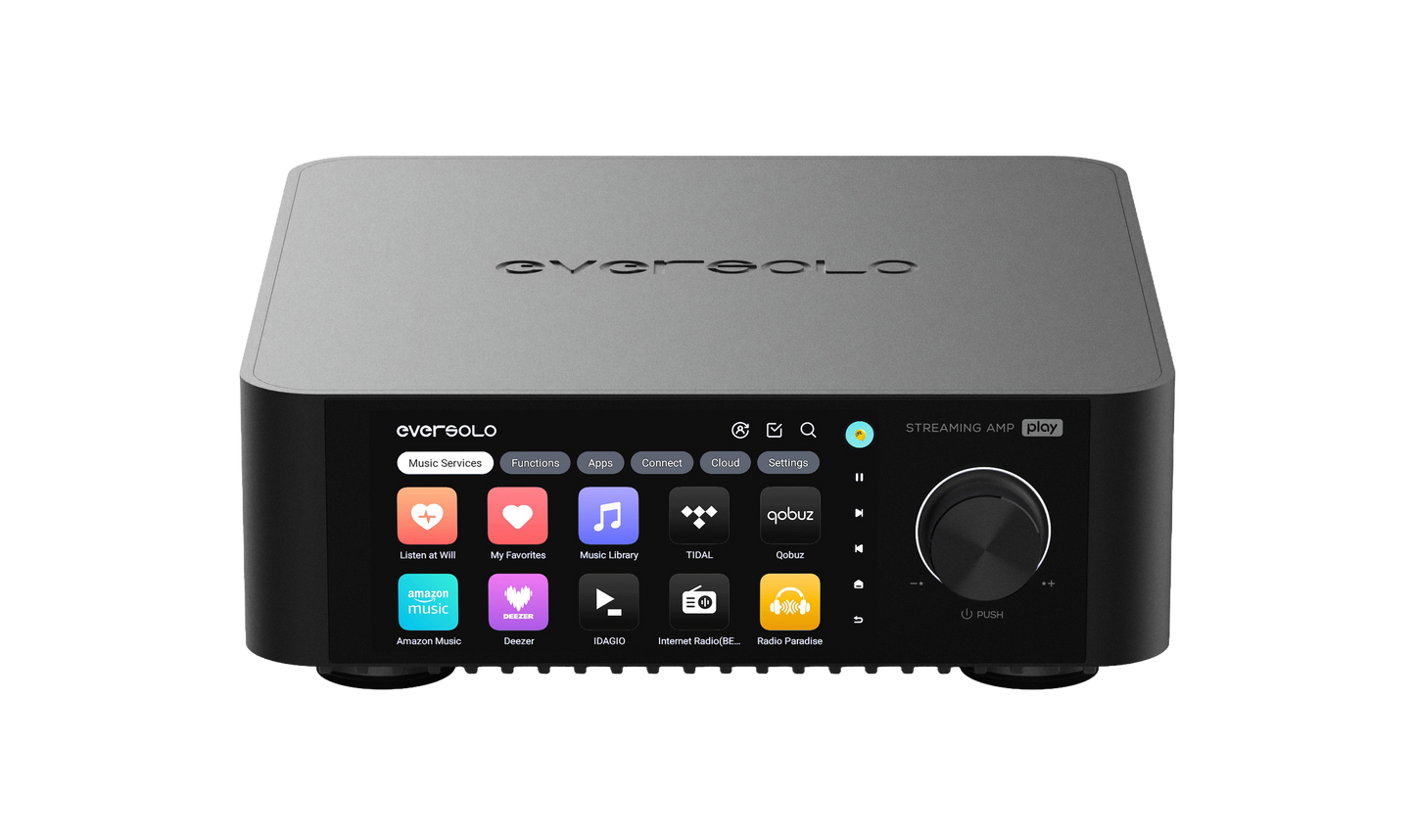 Eversolo Play streamingversterker vooraanzicht