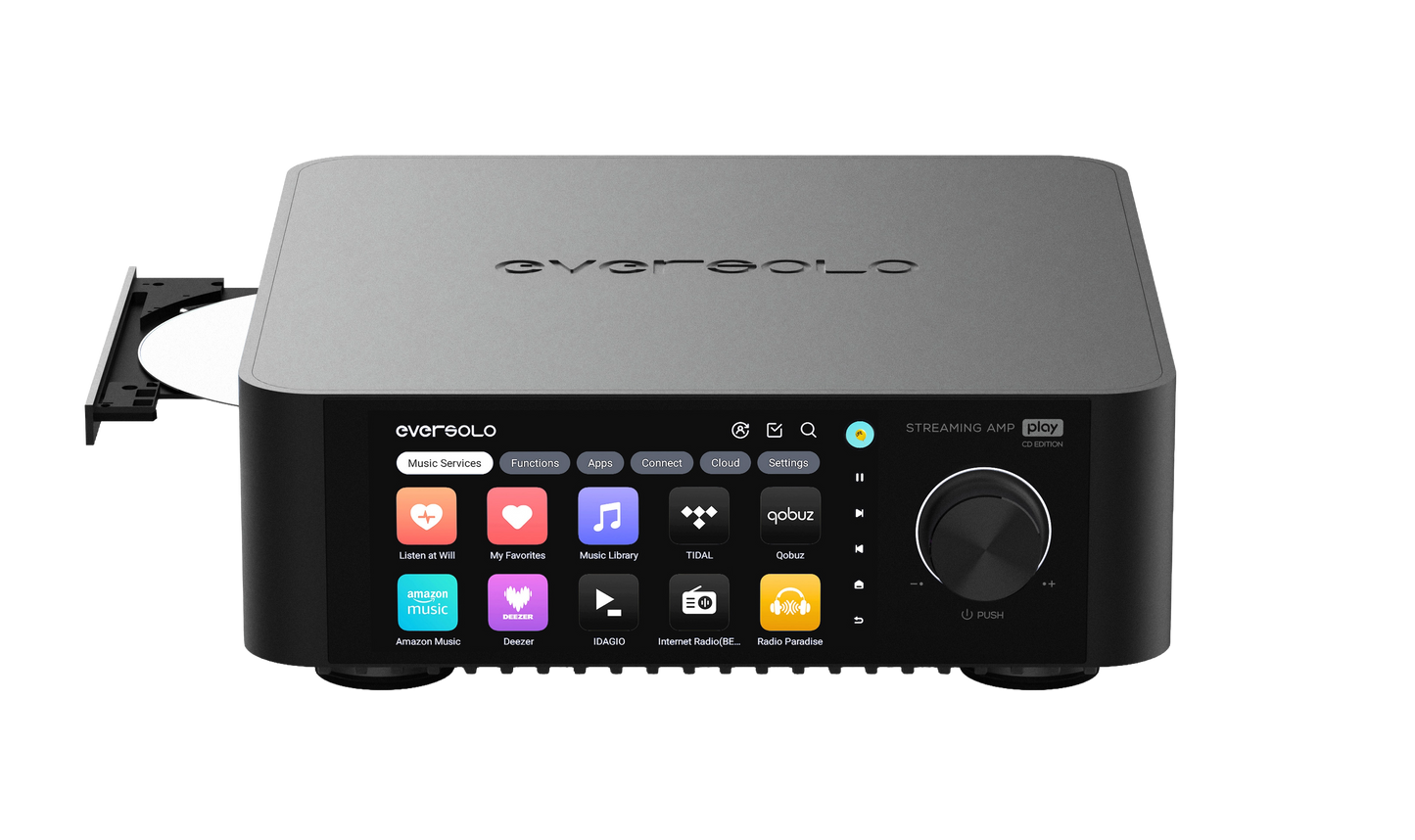 Eversolo Play met CD streamingversterker bovenaanzicht 
