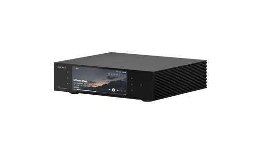 Eversolo T10 streaming transport voor/zij aanzicht